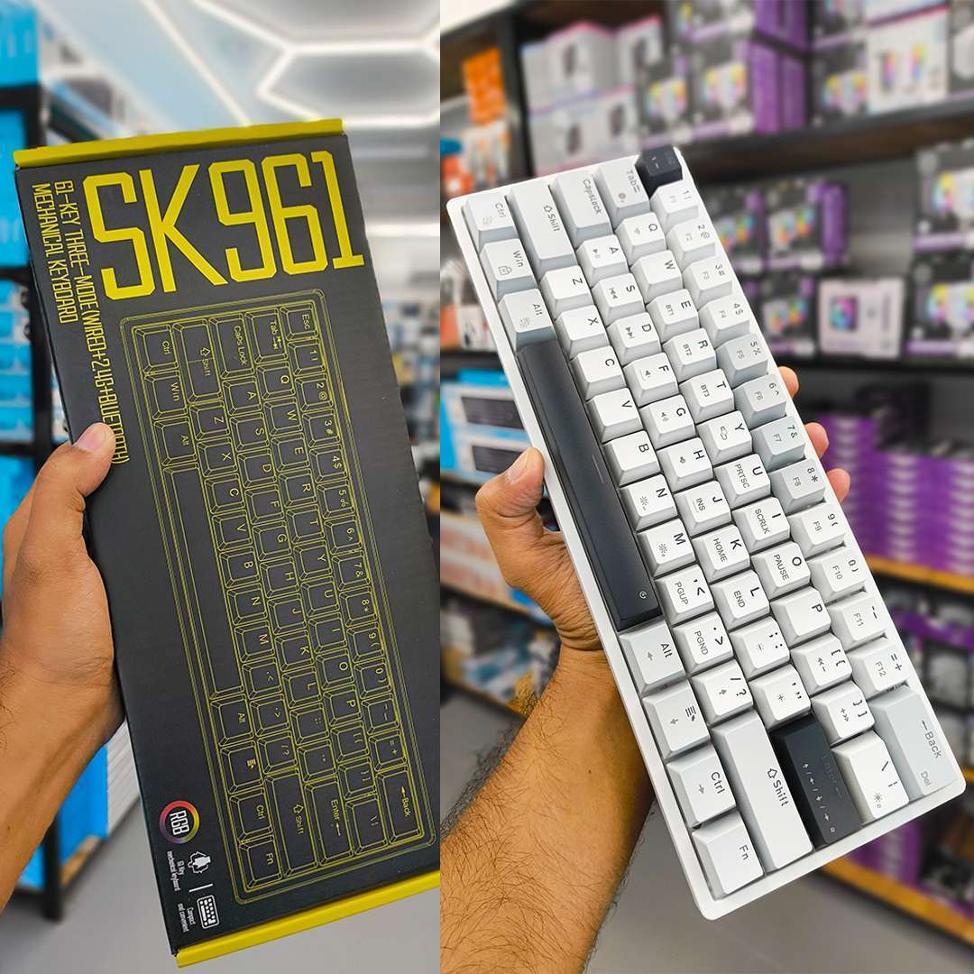 Solakaka Sk961 Tri-Mode ARGB Mechanical Gaming Keyboard - Image 2