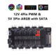 2 in 1 Cooling Fan Hub 5V 3PIN ARGB SATA Power Splitter Adapter HUB