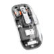 Transparent Wireless and Bluetooth Rechargeable Mouse