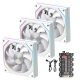 7Pro ARGB 3Pin+PWM 3 Fan Kit - White